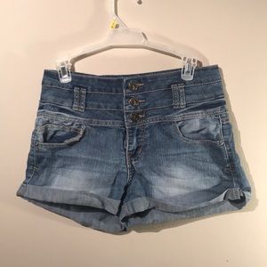High waist Jean Shorts